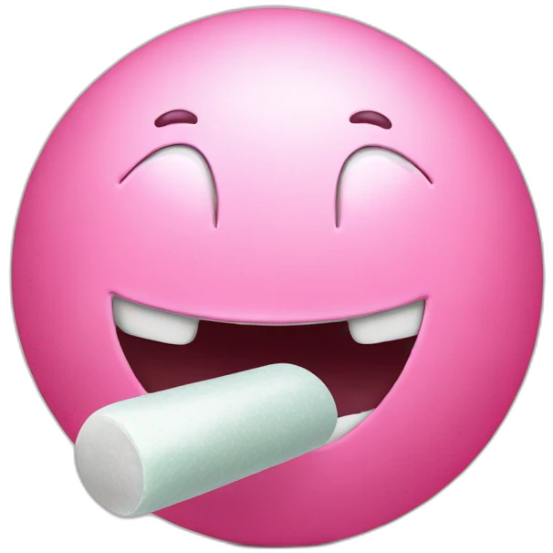Chewing-gum en boule emoji