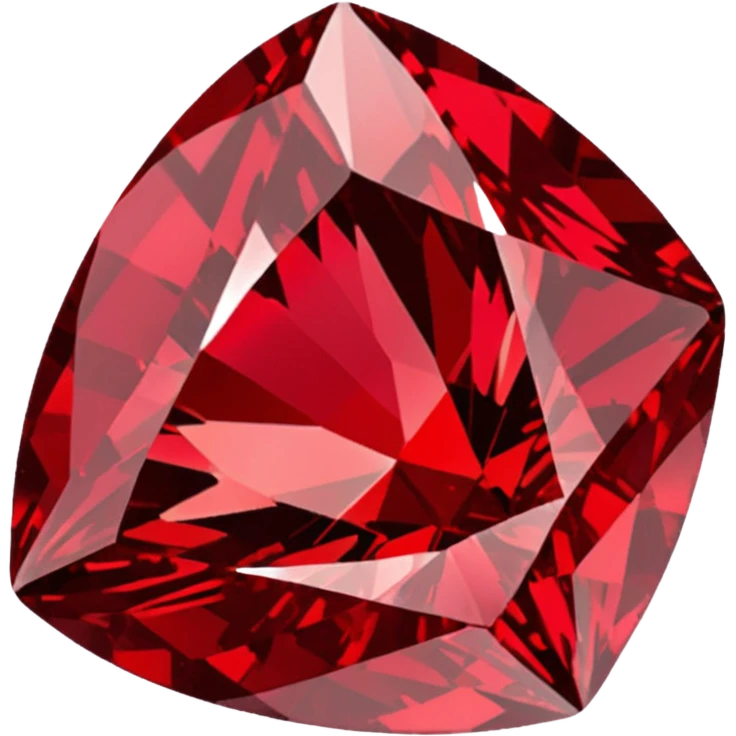 red glitter ruby emoji