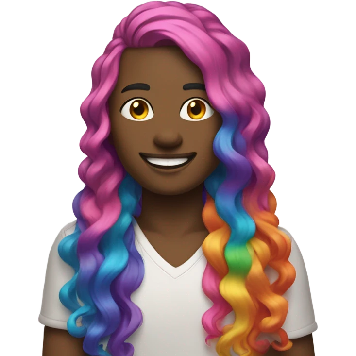 Rainbow person emoji