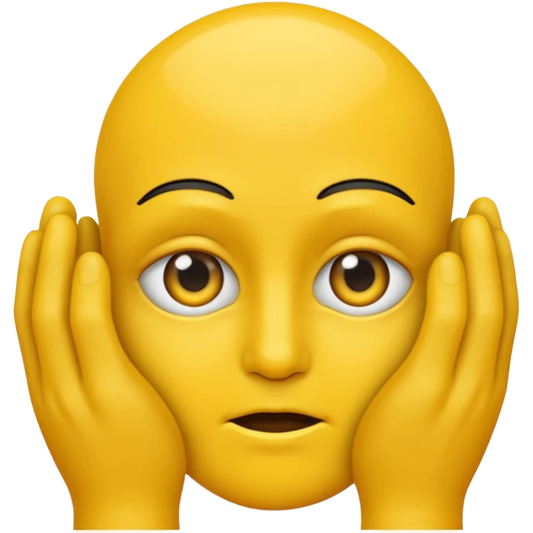 Visage jaune qui se frotte les mains avec un regard vicieux emoji