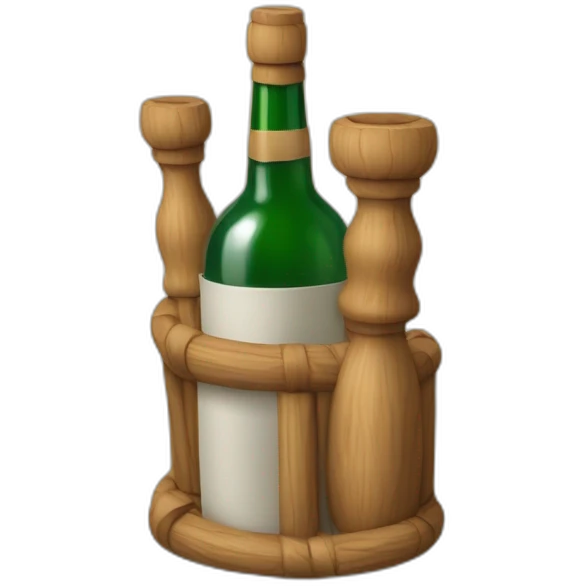 Une tète formée de deux ron et un cilindre emoji