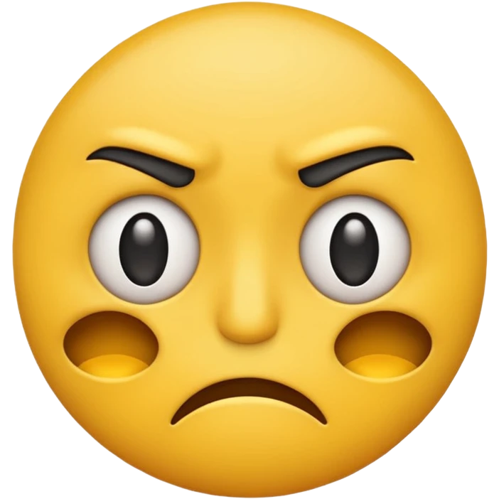 yellow emoji squinting one eye out of frustration  emoji