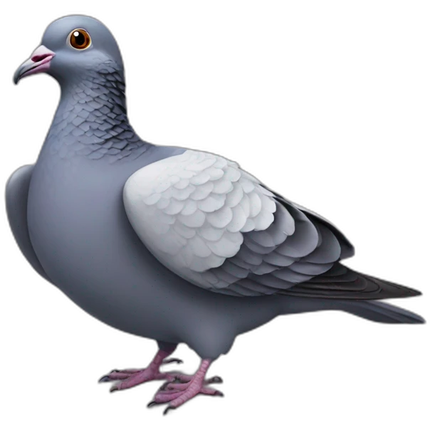 Three - headed pigeon emoji