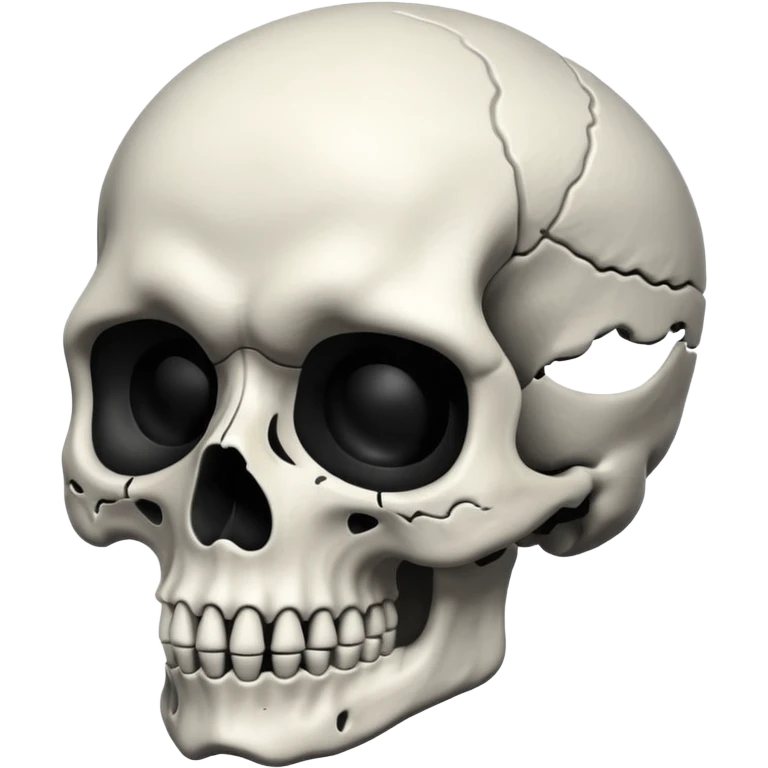 Skull black and white copy paste  emoji