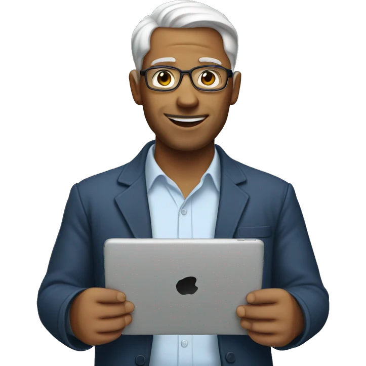 man with iPad  emoji