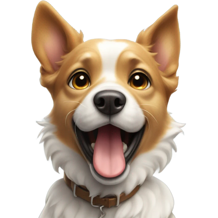dog flying emoji