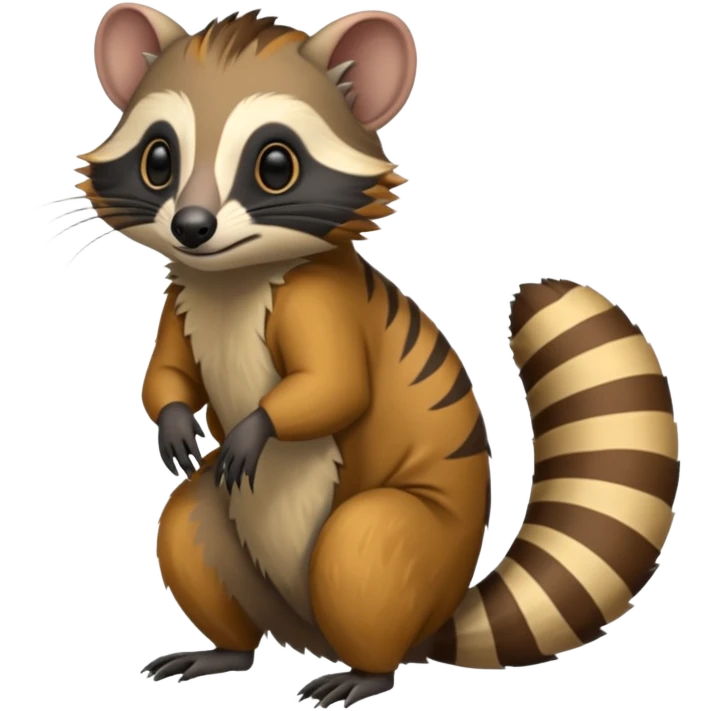 Tamarin-Anteater-Civet-Numbat-hybrid (full body) emoji
