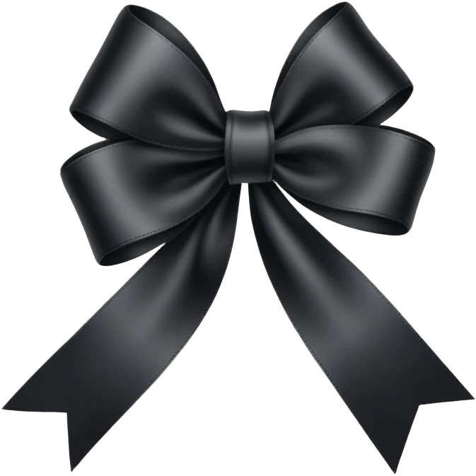 Black ribbon emoji