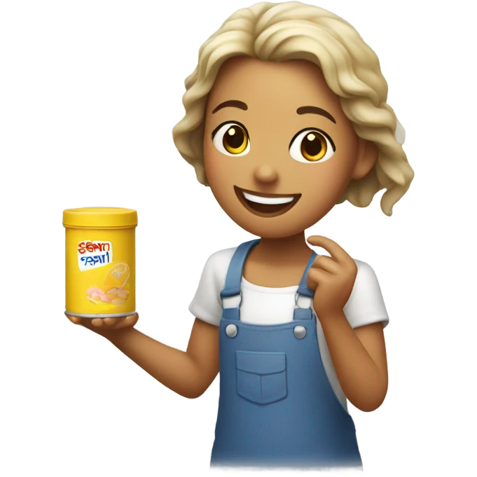 girl with salt emoji