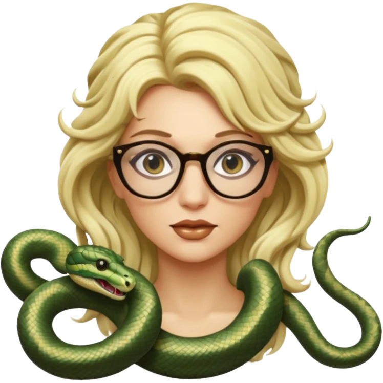 blondie Medusa Versace with glasses  emoji