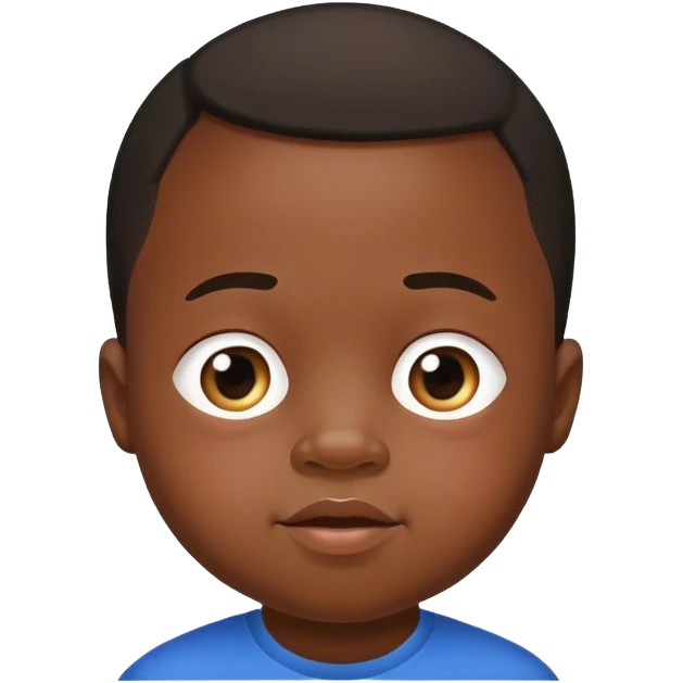 Niño negro con síndrome de down  emoji