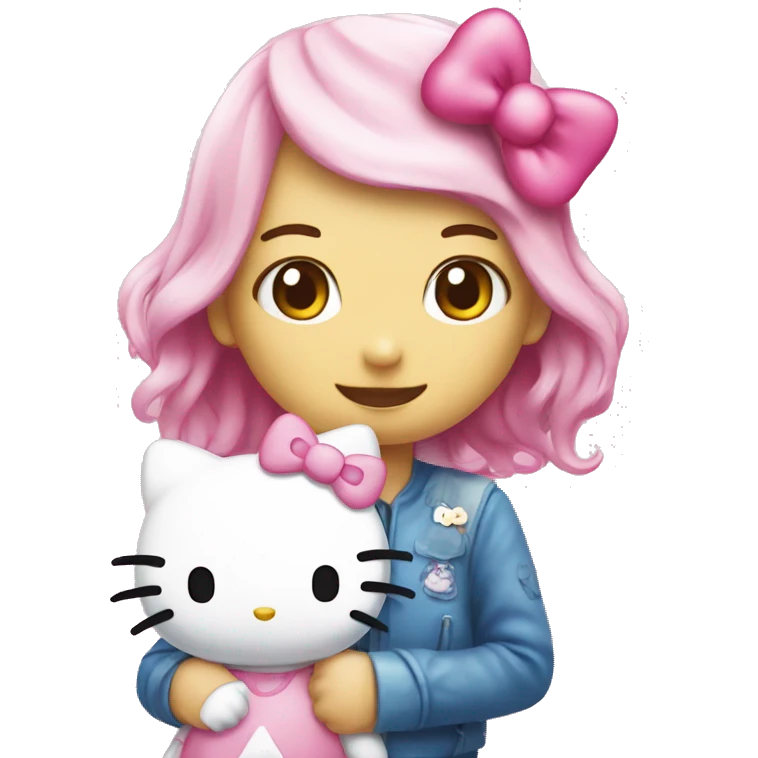 Hellokitty with my melody  emoji