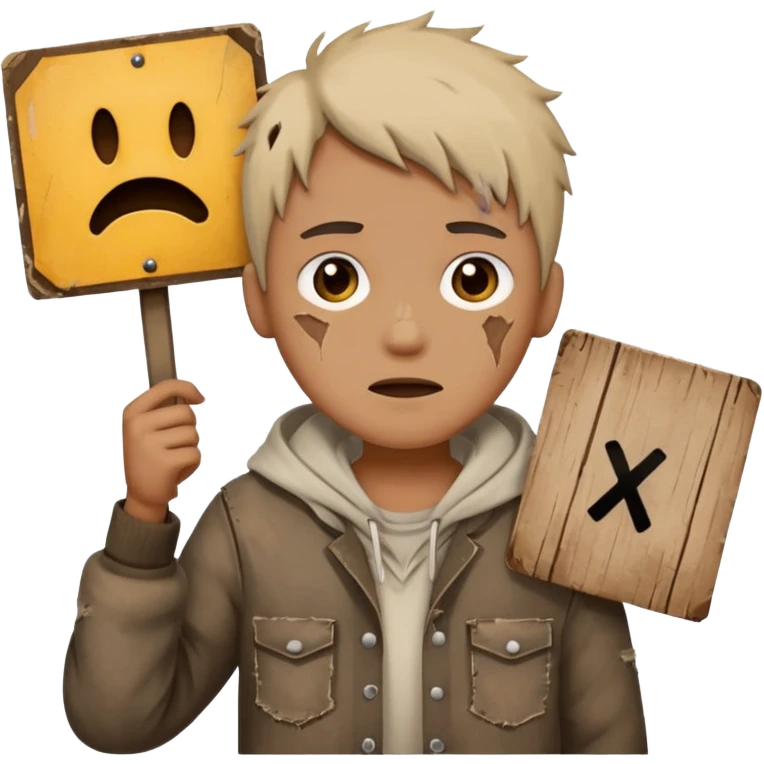 homeless job icon person not recognisiable emoji