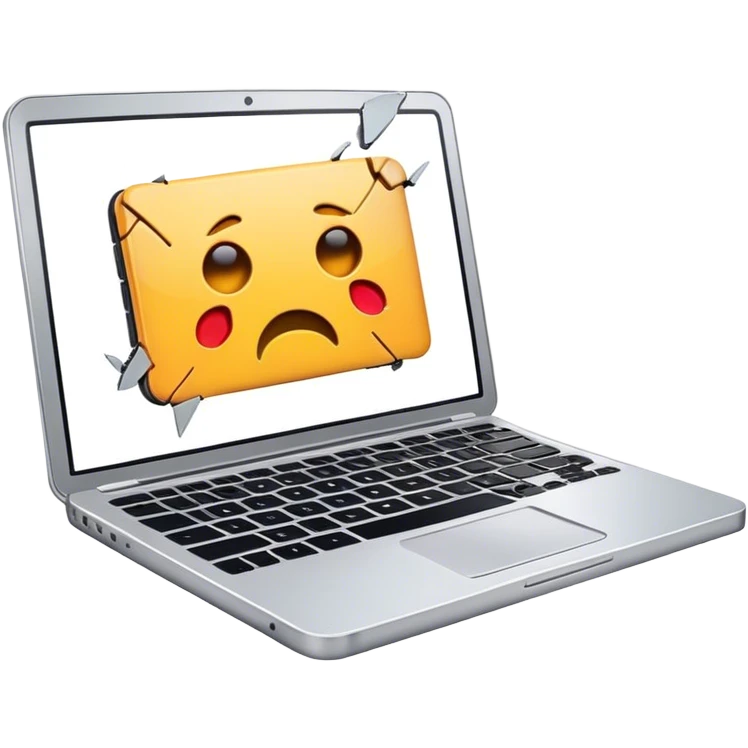 broken laptop emoji