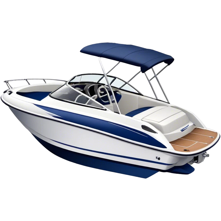Speedboat - Bayliner 185 Bowrider (Model Year: 2020) (Iconic colour: White with navy blue accents) emoji