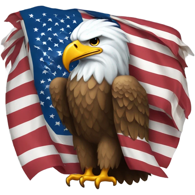 eagle with america flag emoji