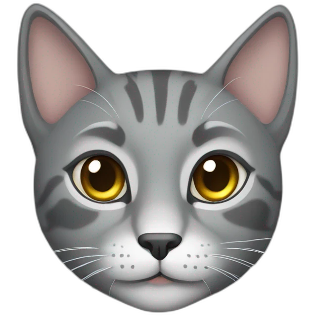 simple gray cat emoji