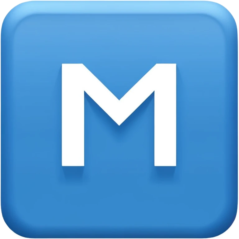 blue square with white letters HIS emoji