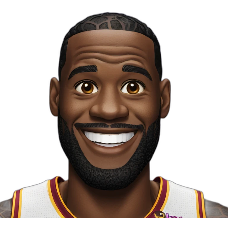 Lebron james smile emoji