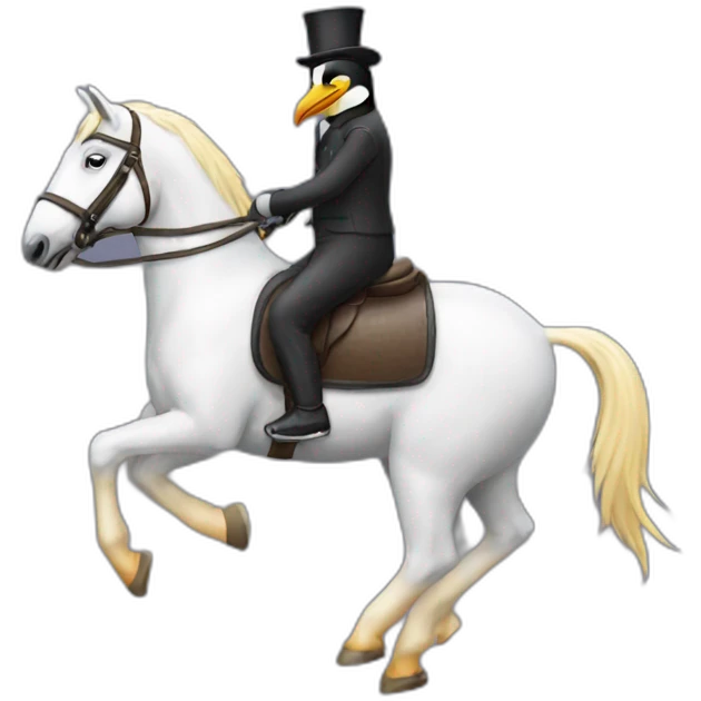 penguin-riding-horse emoji