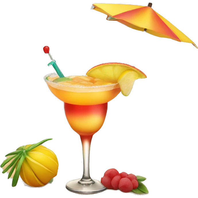 A Sex on the Beach cocktail  emoji