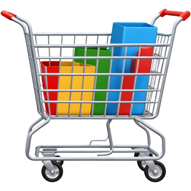 в цветах #B531C6 #B93FC4 #BC74DA #FED3FF   тележка для покупок emoji