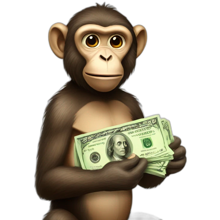 MONKEY WITH MONEY emoji