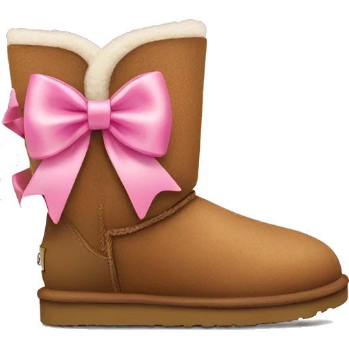 Ugg boots with pink bows emoji