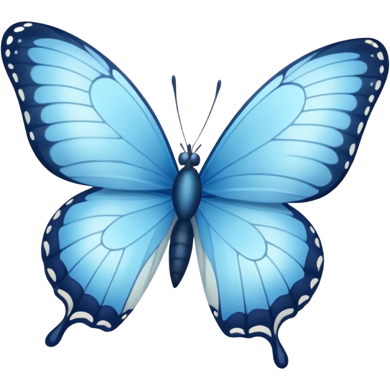 Light blue butterfly  emoji
