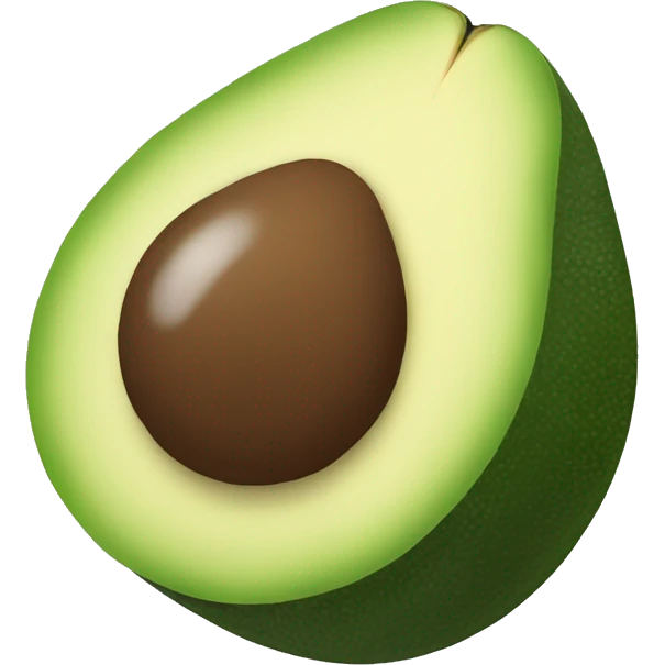 half of an avocado emoji