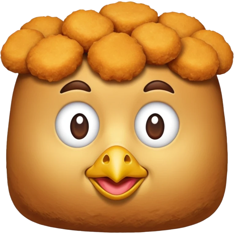 Make an emoji of a chicken nugget emoji
