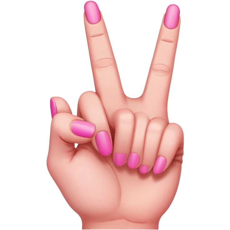 pink middle finger emoji
