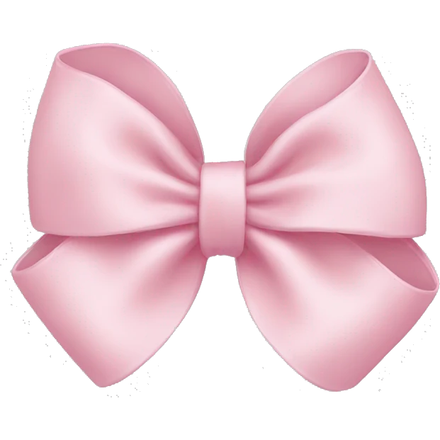 Light pink bow emoji