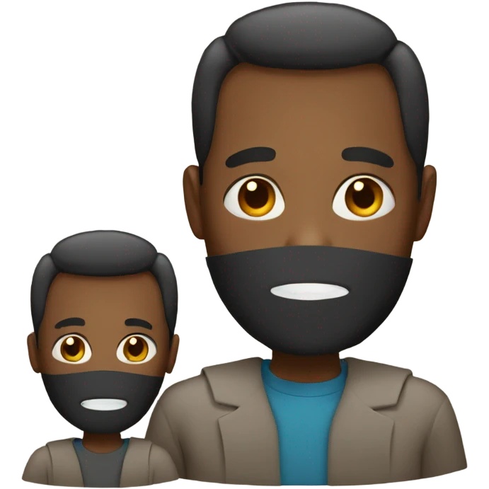 A father with  mask emoji