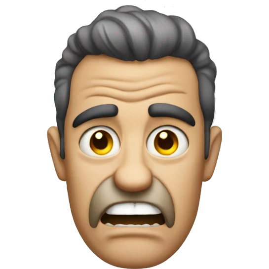 very mad guy who hates people emoji