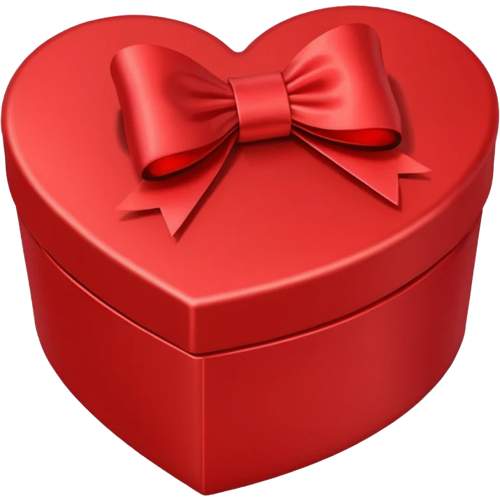 Love Shape box with Bow emoji