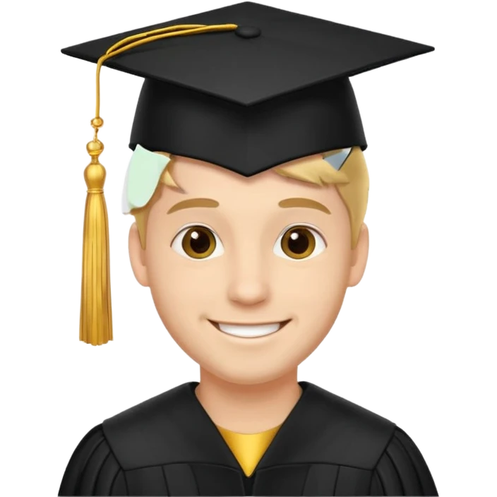 male university graduate emoji