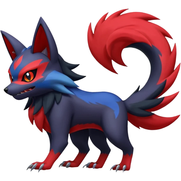 Noibat-Litten-Zoroark-Fakémon-hybrid-creature (full body)  emoji