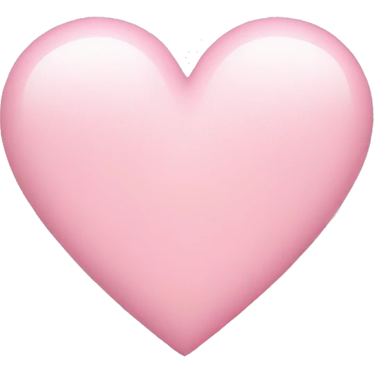 Light pink heart emoji