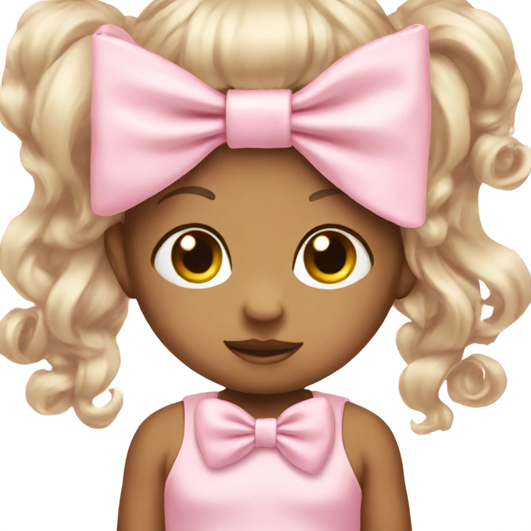 Baby pink bow emoji