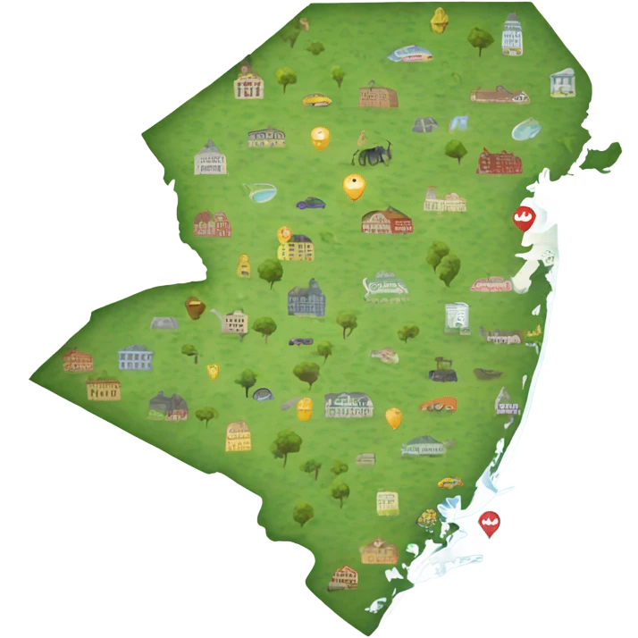 map of new jersey emoji