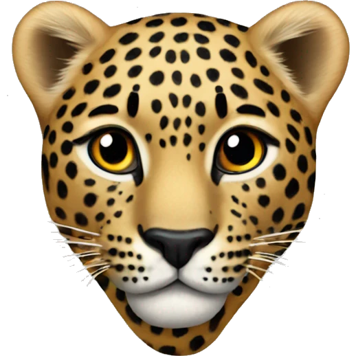 Leopard heart emoji