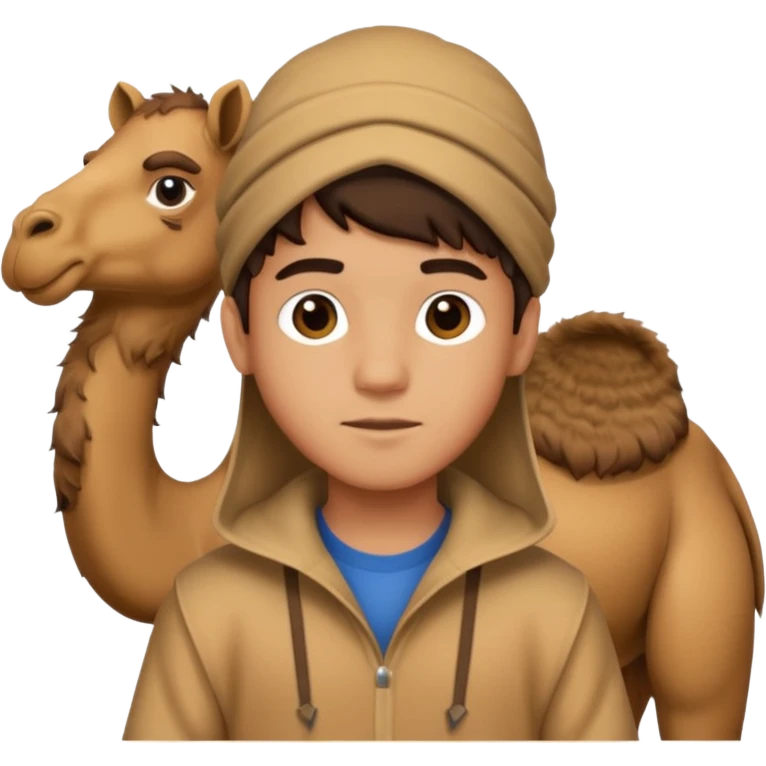 boy wearing a camel outfit  emoji