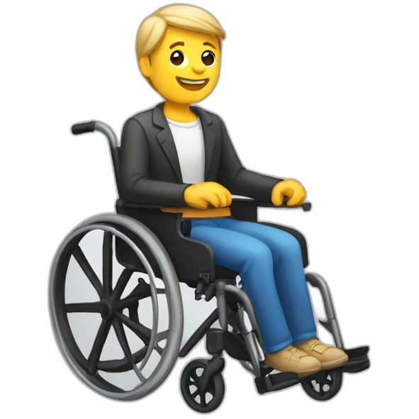Handicapped without wheelchair emoji