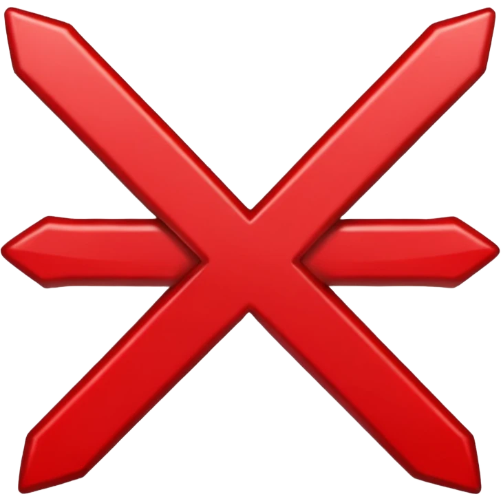 generate me a red X, like wrong sign emoji