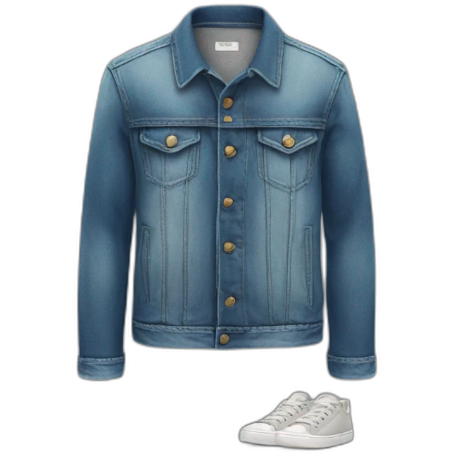 jacket, T shirt, jeans, sneakers emoji