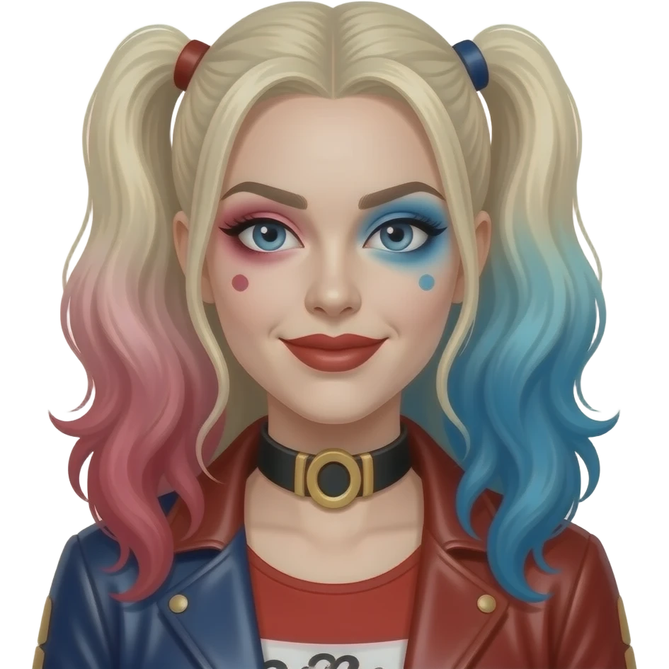 Harley queen en mode classe emoji
