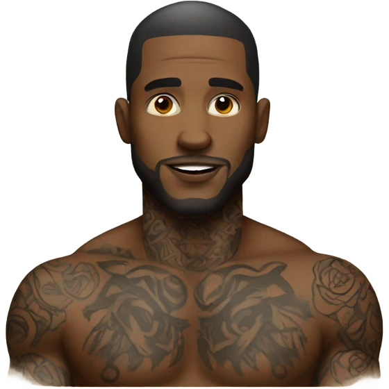 Man with tattoos emoji