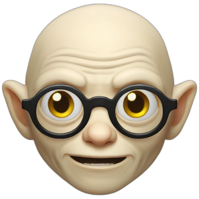 Gollum lunettes de soleil emoji