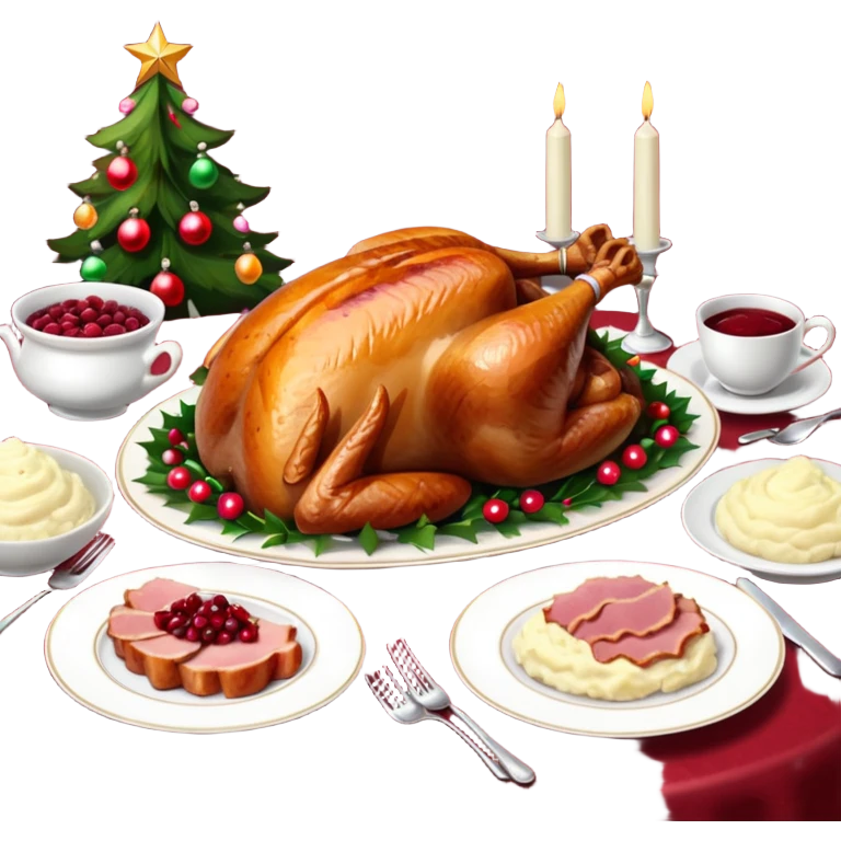 Christmas dinner emoji